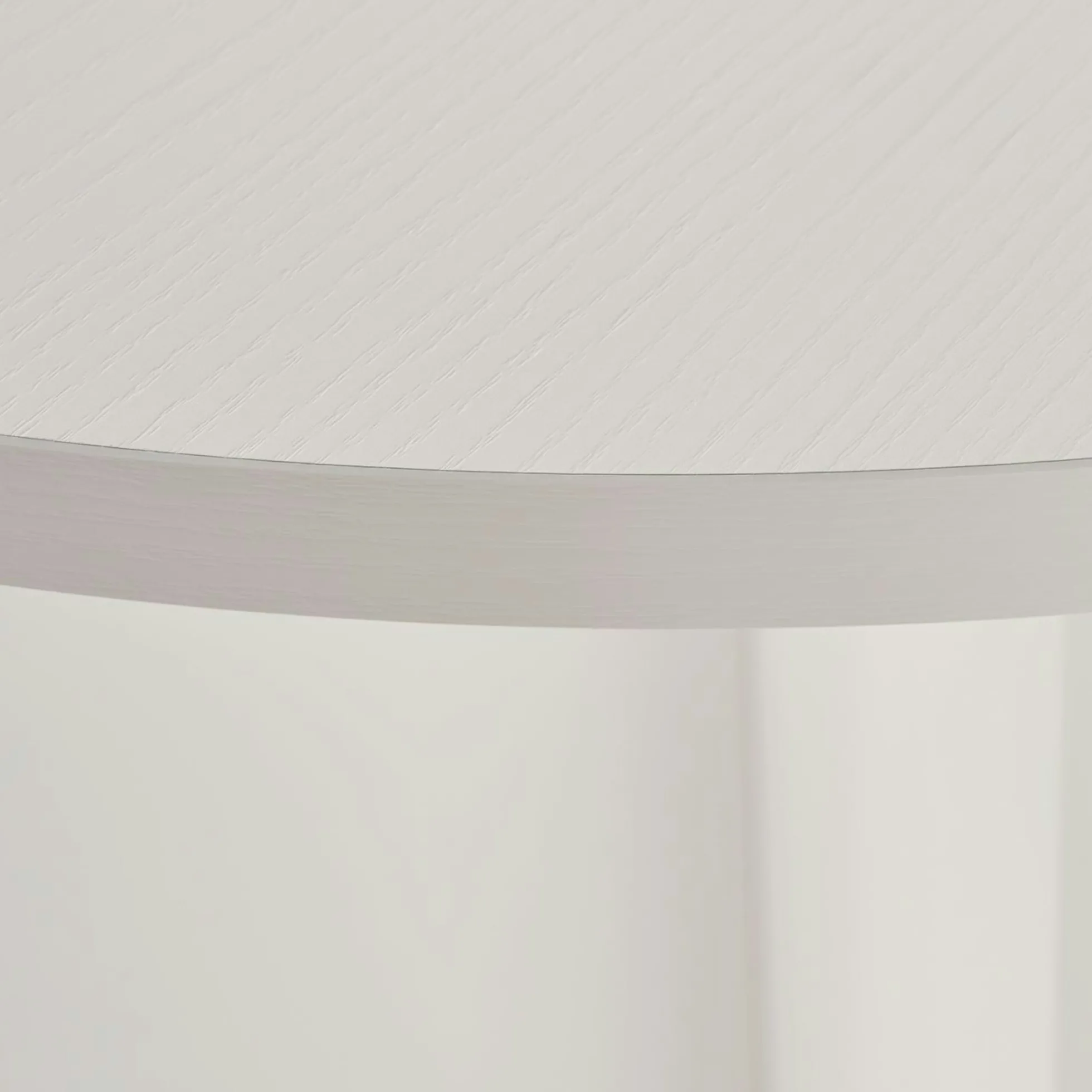 Table à manger moderne blanche effet bois pieds en V 180 cm MARFA
