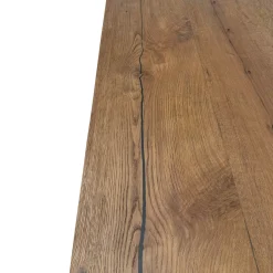 Table à manger moderne chêne acier 240 cm RIVERSIDE