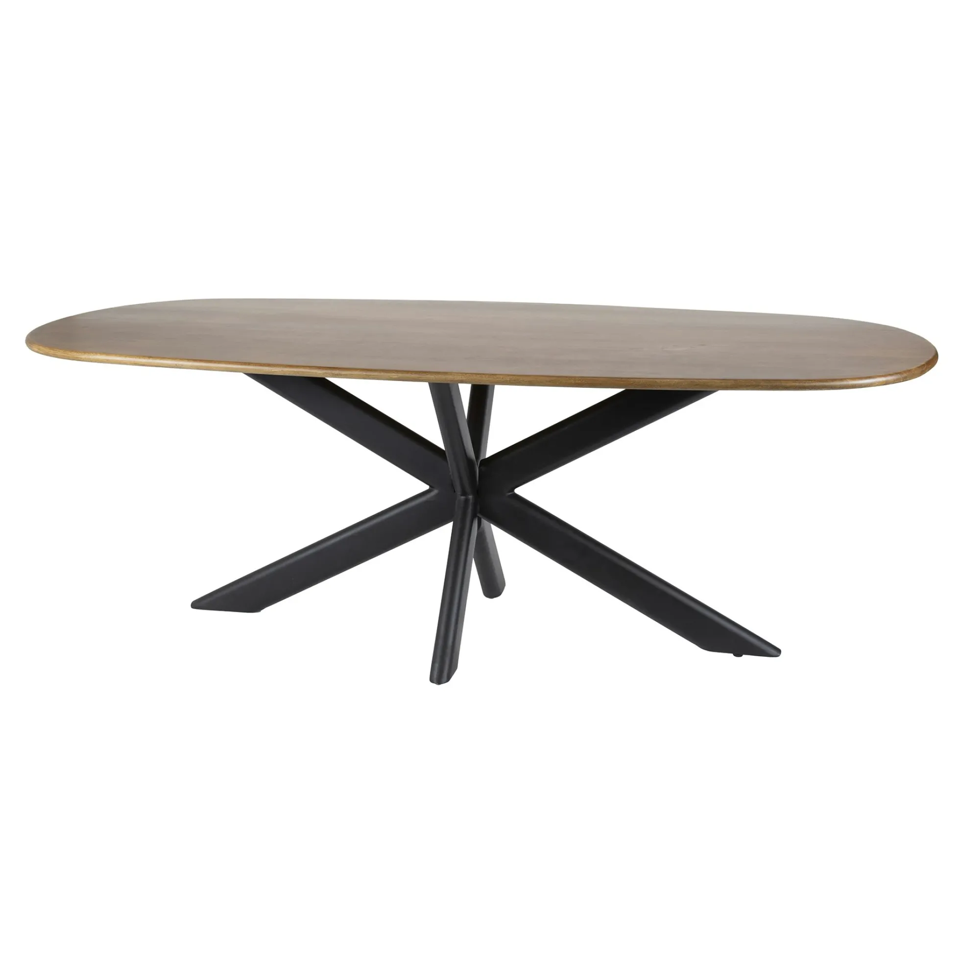 Table à manger moderne en bois de manguier avec pied central 180 cm CREEK