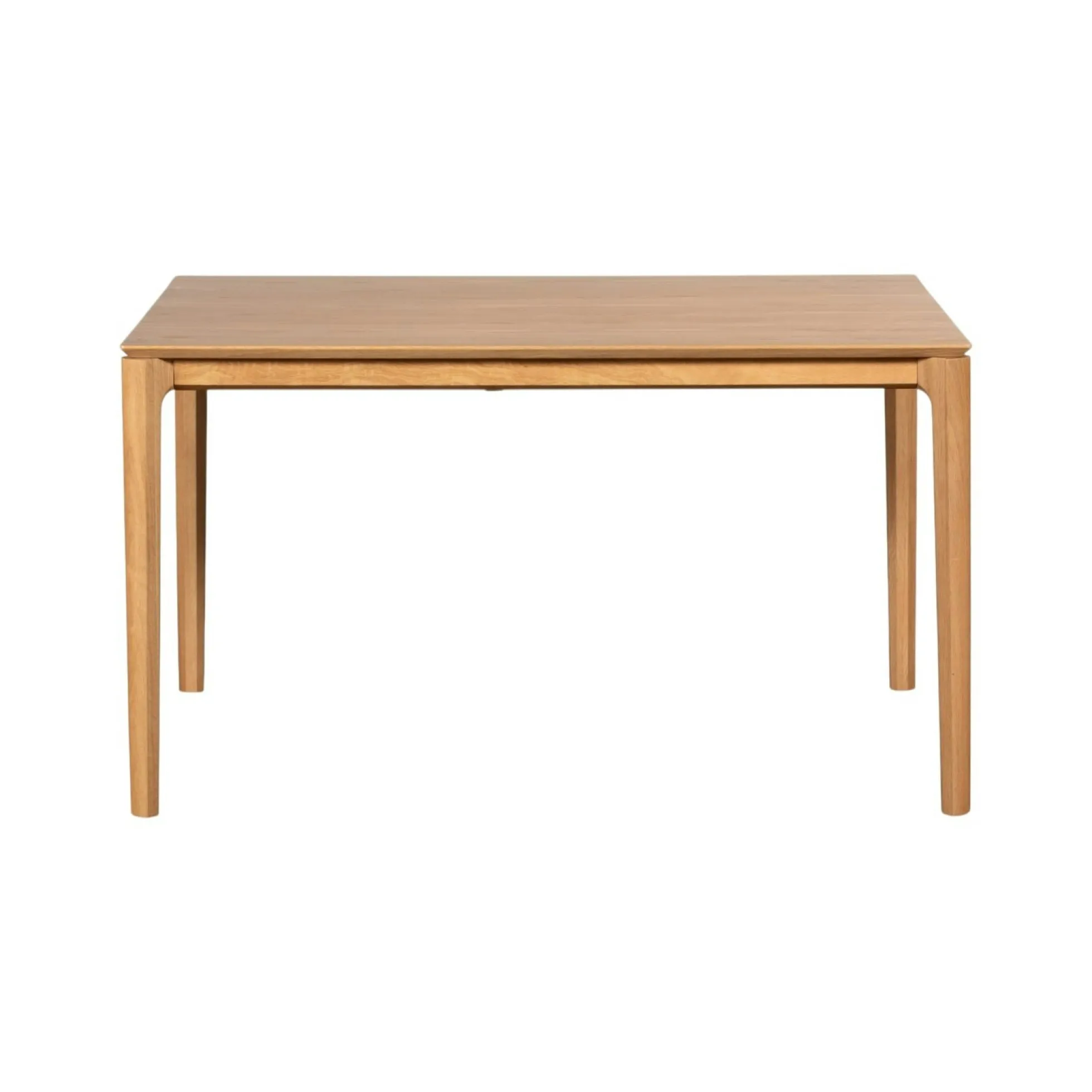 Table à manger moderne en chêne clair avec rallonge intégrée 135-190 cm DERBY