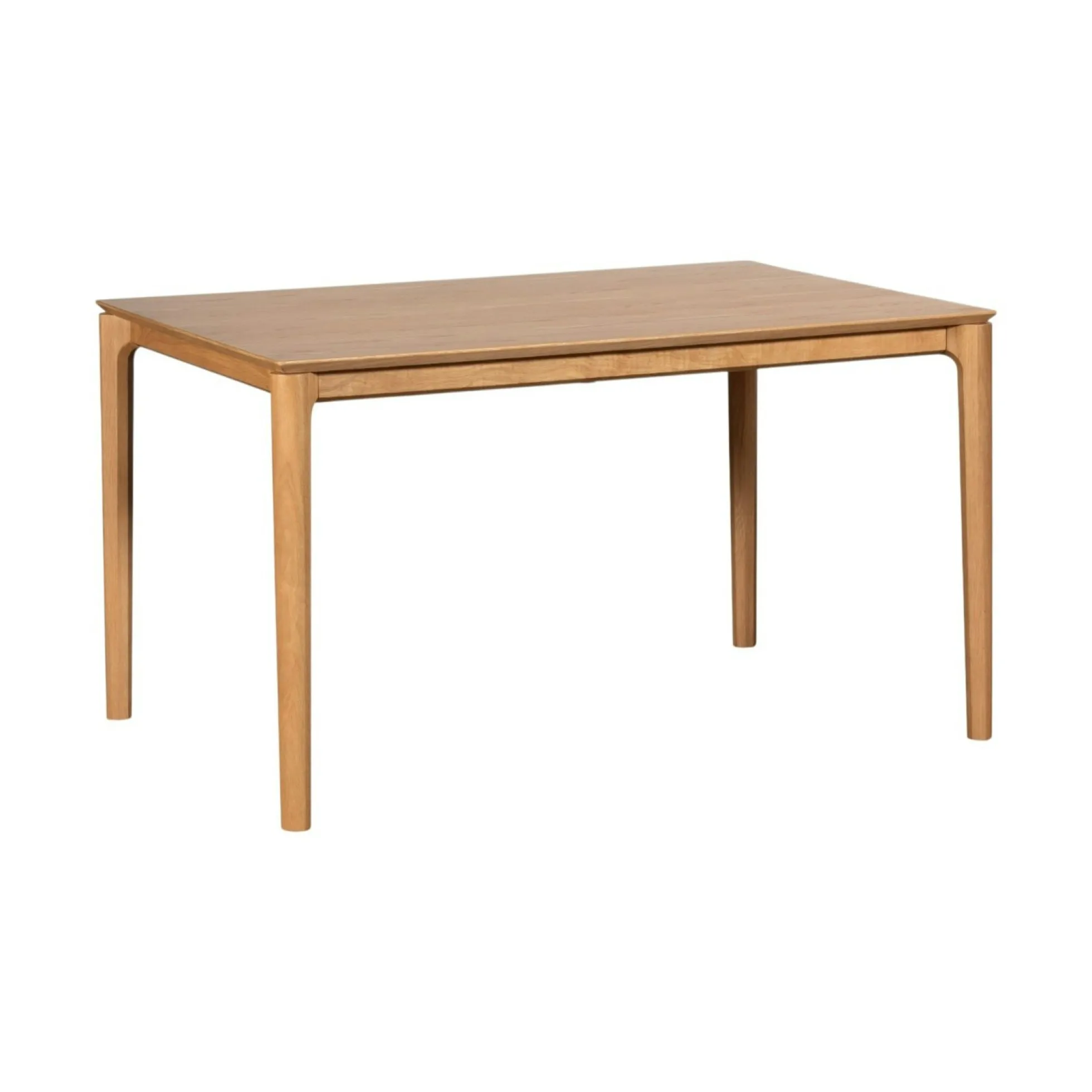 Table à manger moderne en chêne clair avec rallonge intégrée 135-190 cm DERBY
