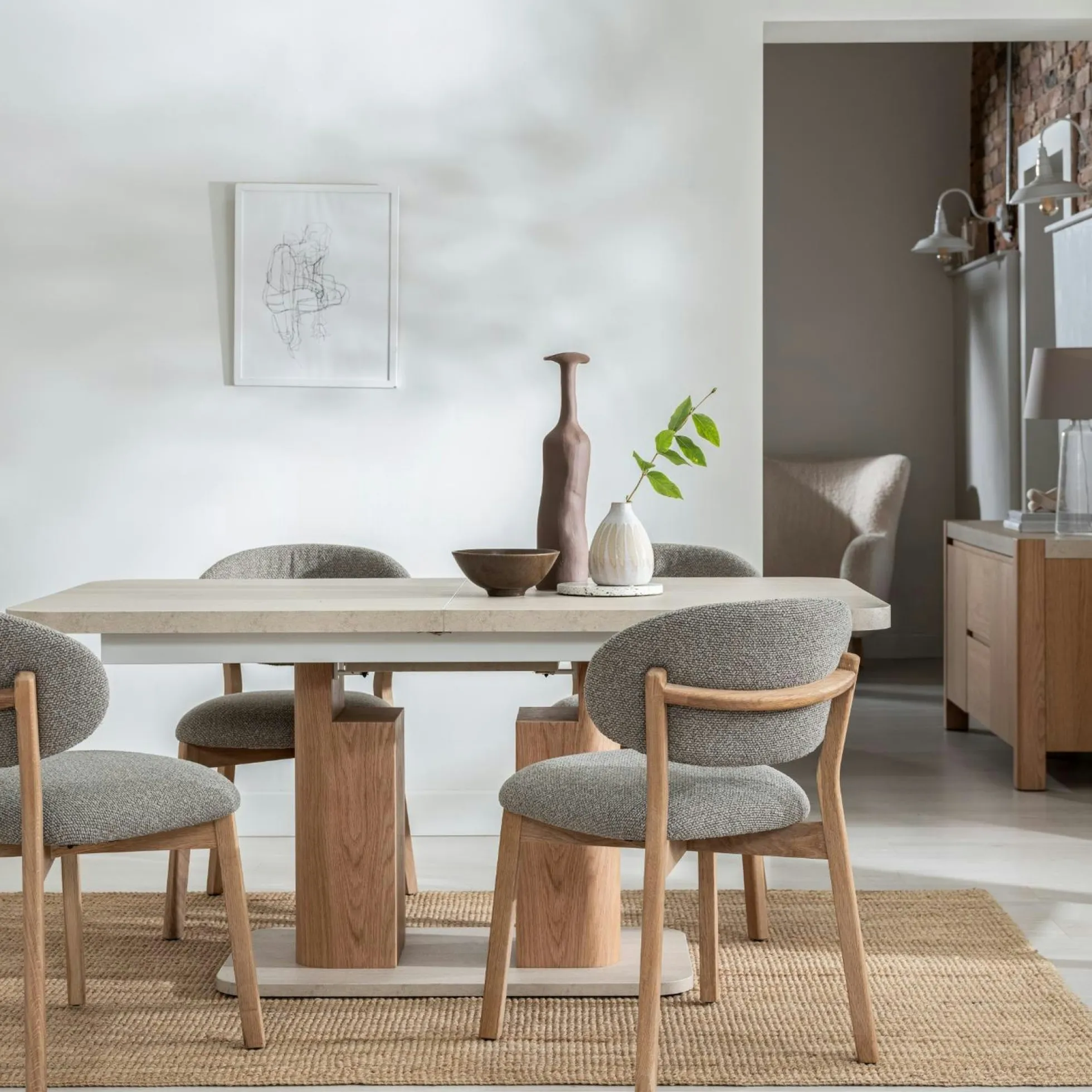 Table à manger moderne extensible 160-200 cm TREVI