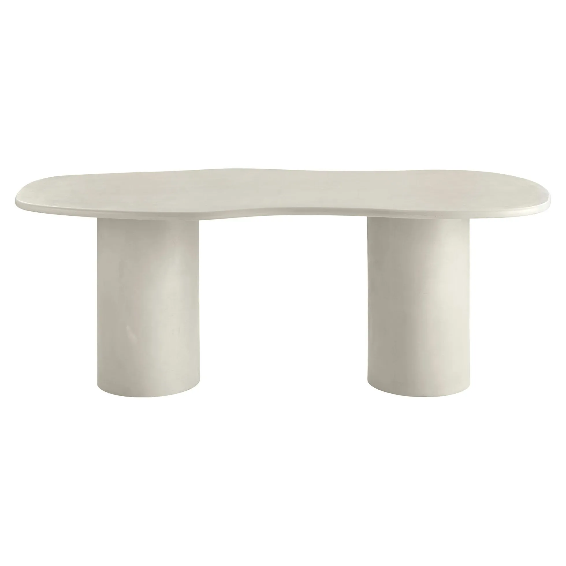 Table à manger moderne grise - organique, 200 cm ALBERTA
