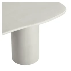 Table à manger moderne grise - organique, 200 cm ALBERTA