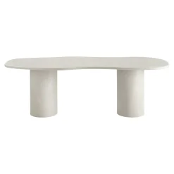 Table à manger moderne grise - organique, 240 cm ALBERTA