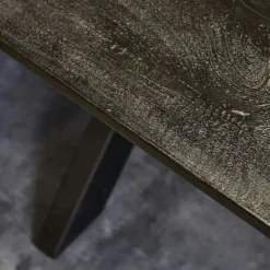 Table à manger noire en bois de manguier 200 cm ALVERA
