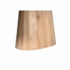 Table à manger ovale bois de chêne et pied central 240 cm LEXTON