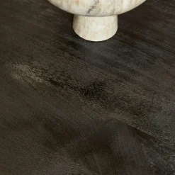 Table à manger ovale bois noir à pied central 240 cm RIVANO