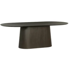 Table à manger ovale en chêne brun 280 cm LOREN