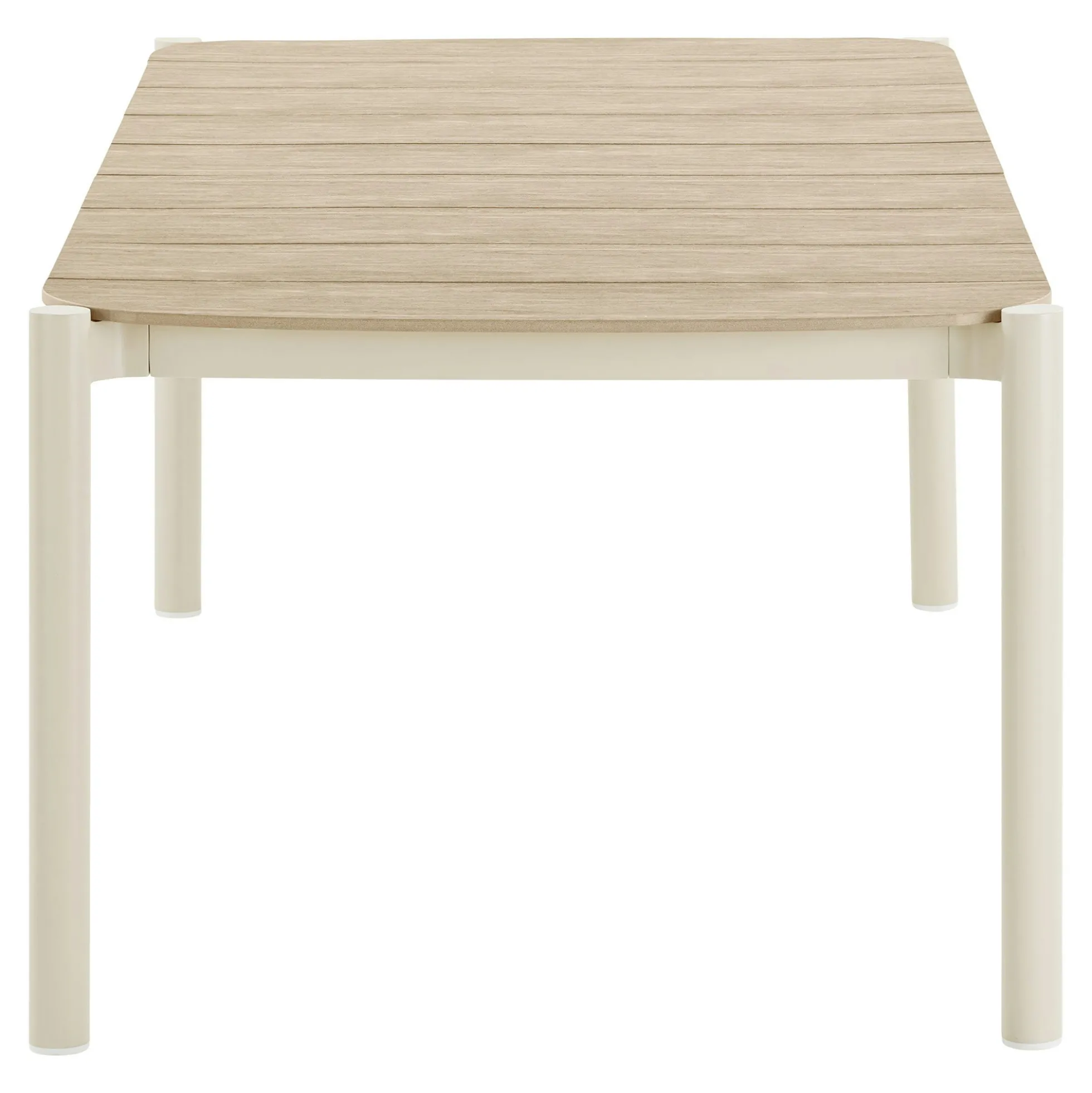 Table à manger 8 places bois et aluminium AGGER