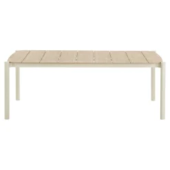 Table à manger 8 places bois et aluminium AGGER