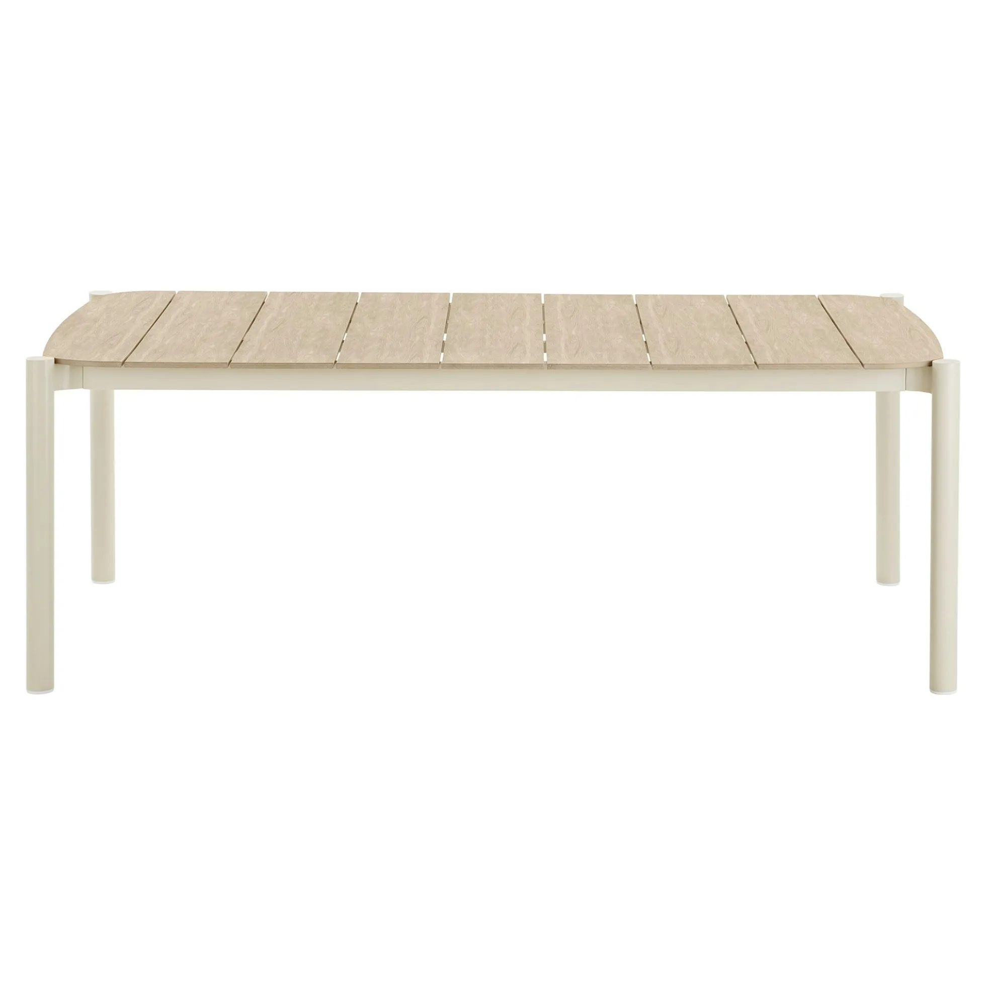 Table à manger 8 places bois et aluminium AGGER