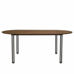 Table à manger plateau ovale en teck recyclé 200 SWING