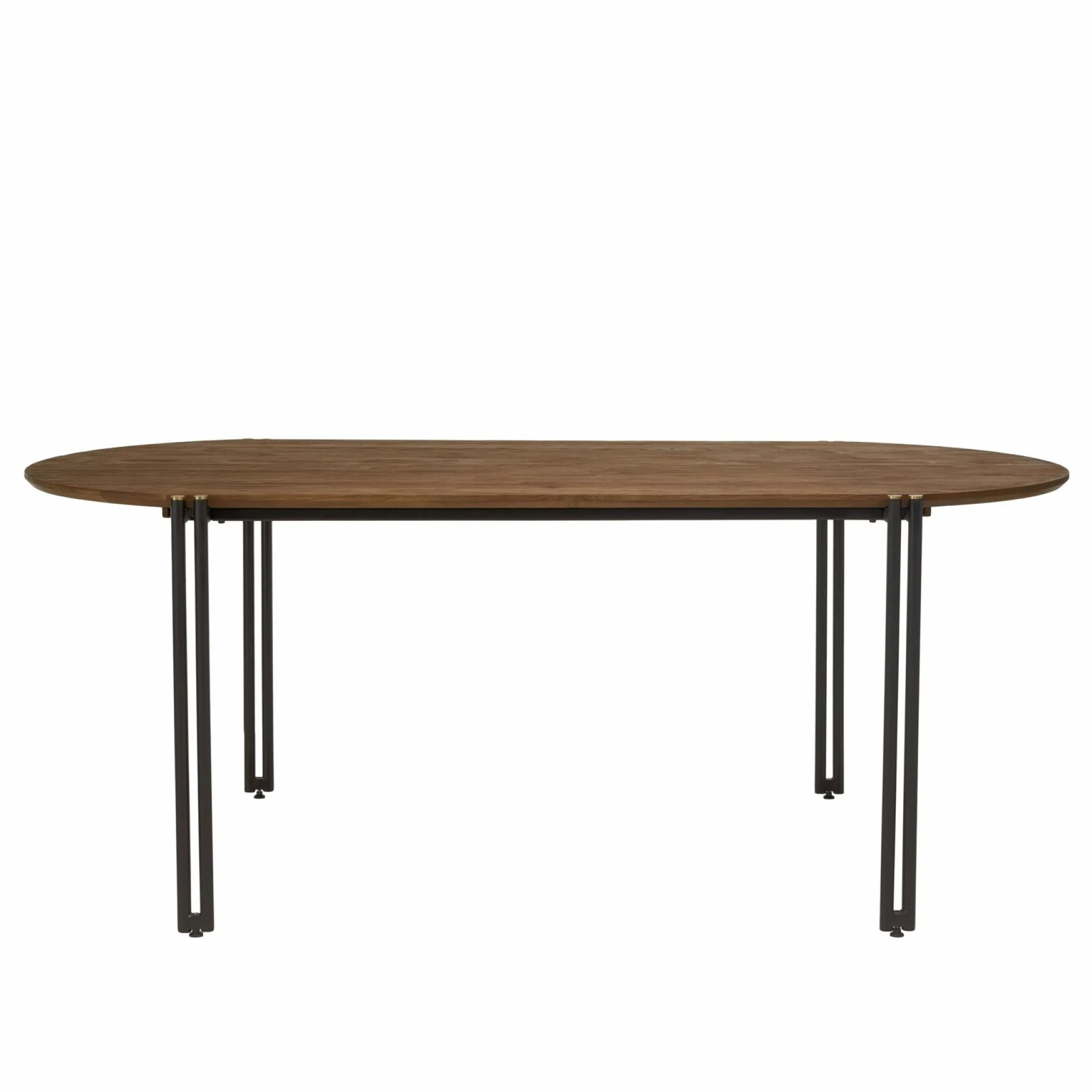 Table à manger plateau ovale en teck recyclé 200 SWING