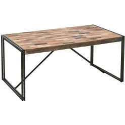 Table à manger rectangle bois recyclé 250x100 CARAVELLE