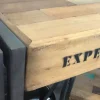 Table à manger rectangle bois recyclé 175x100 CARAVELLE