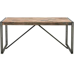 Table à manger rectangle bois recyclé 175x100 CARAVELLE