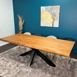 Table à manger rectangulaire bois de teck 240 cm TIMOR