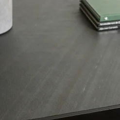 Table à manger rectangulaire bois anthracite effet pierre 220 cm BIHAR