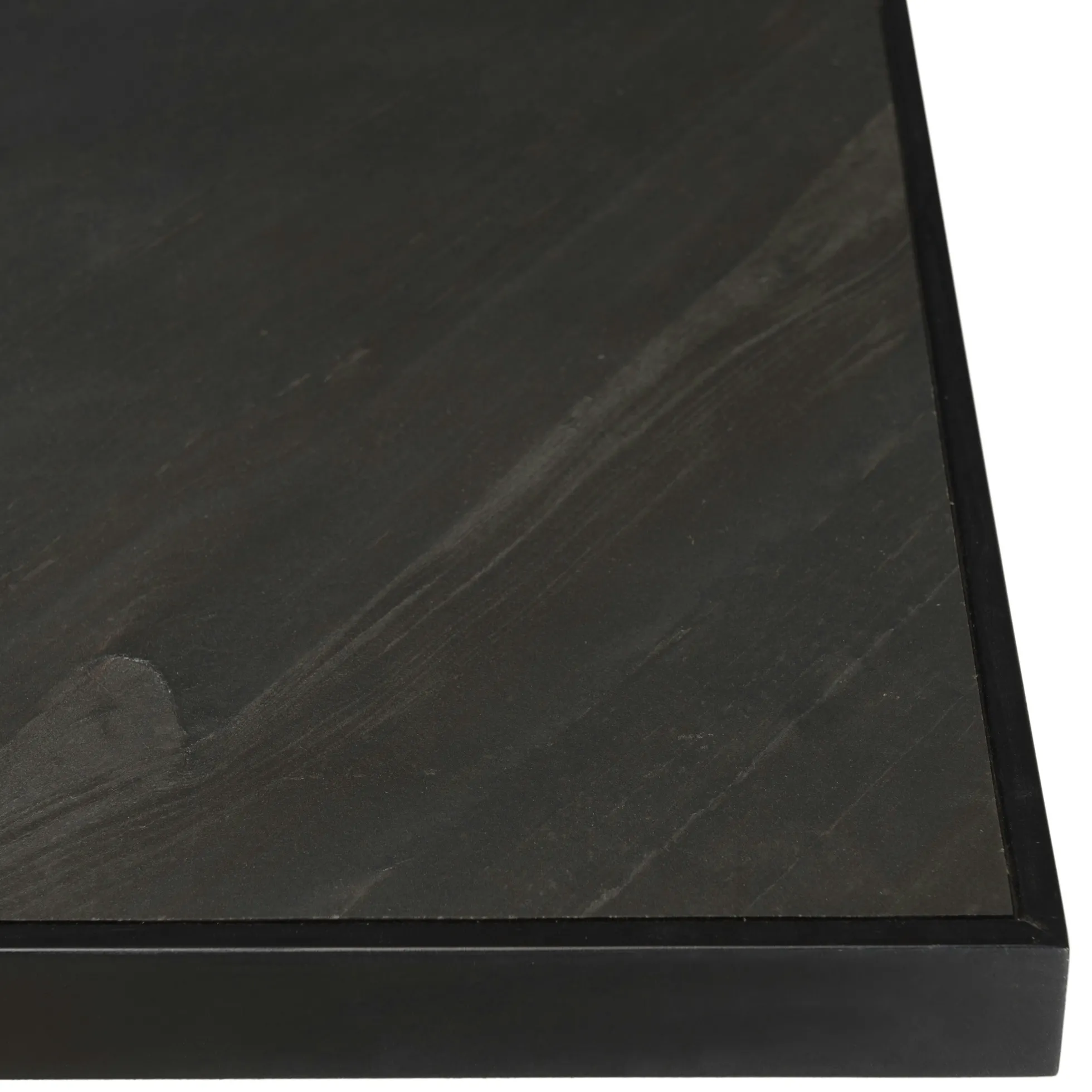 Table à manger rectangulaire bois anthracite effet pierre 220 cm BIHAR