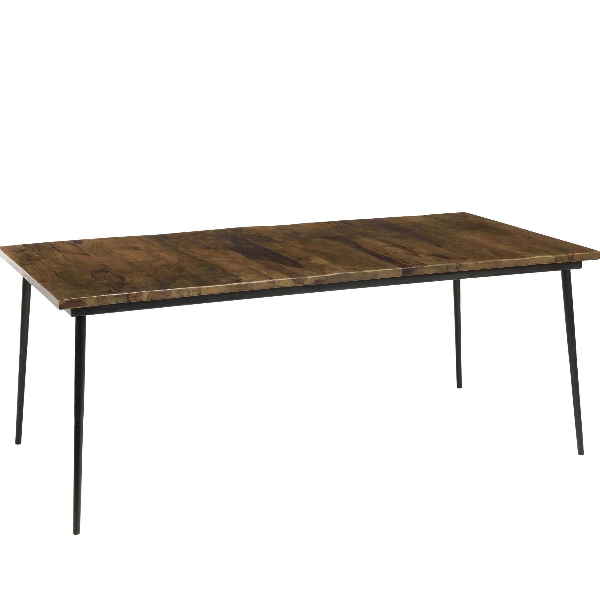 Table à manger rectangulaire lames bois recyclé 200 cm KORKAI