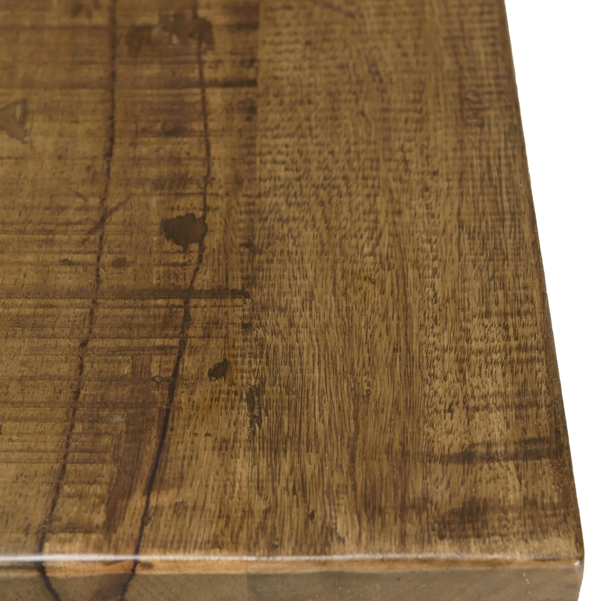 Table à manger rectangulaire lames bois recyclé 200 cm KORKAI