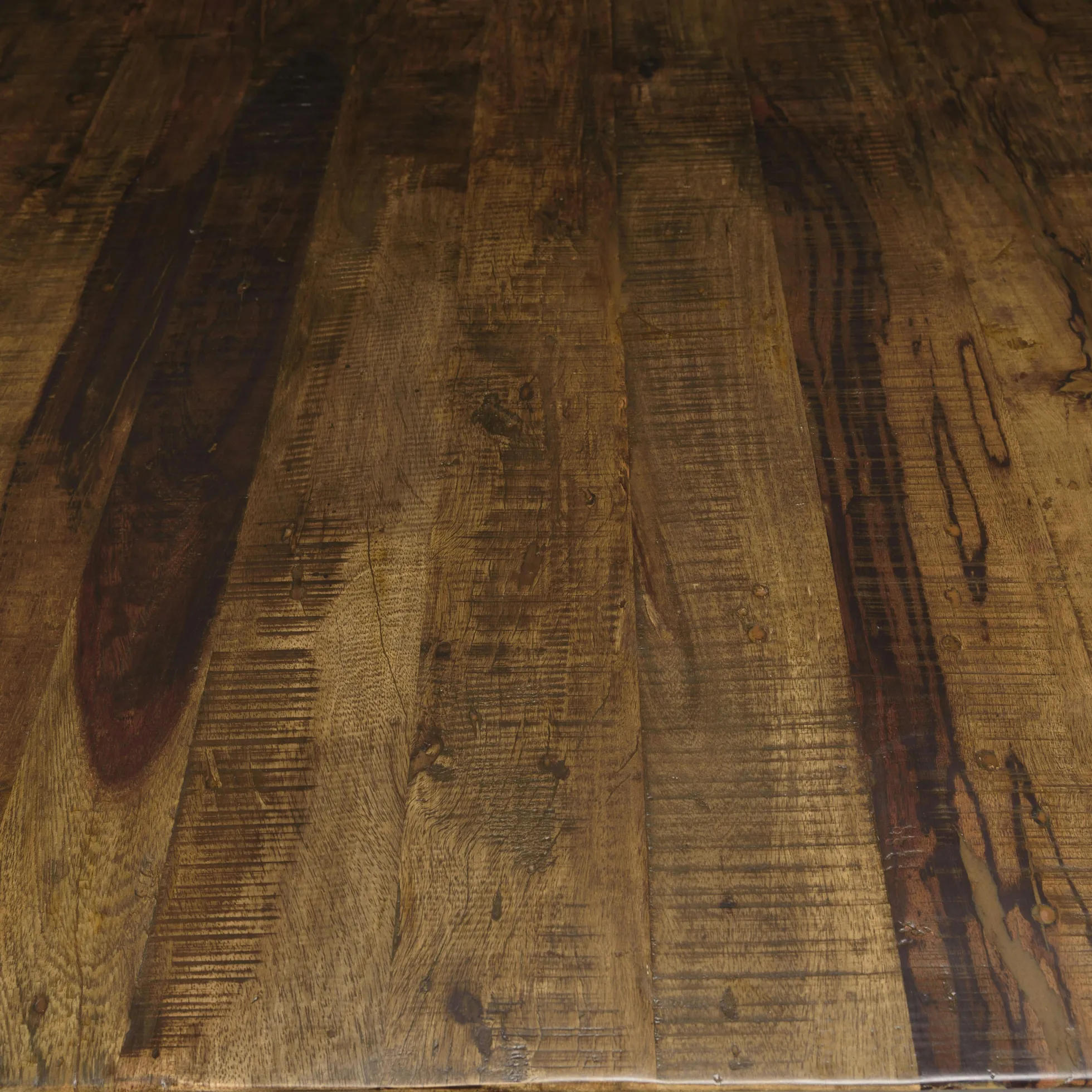 Table à manger rectangulaire lames bois recyclé 200 cm KORKAI
