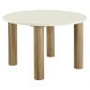 Table à manger ronde aspect ciment clair ø120 cm KNOX