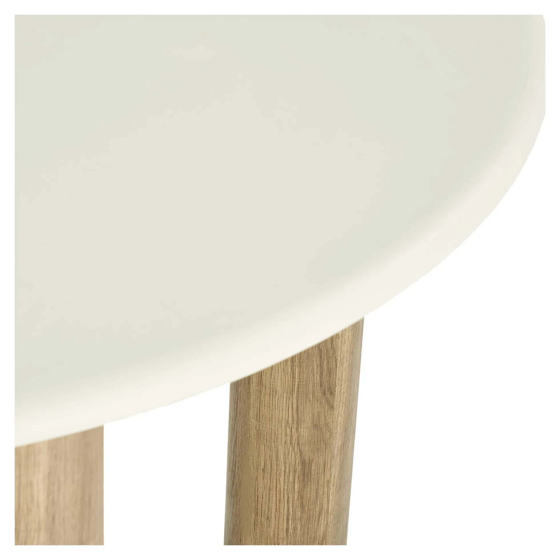 Table à manger ronde aspect ciment clair ø120 cm KNOX