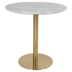 Table à manger ronde aspect marbre ø90 cm TORANO