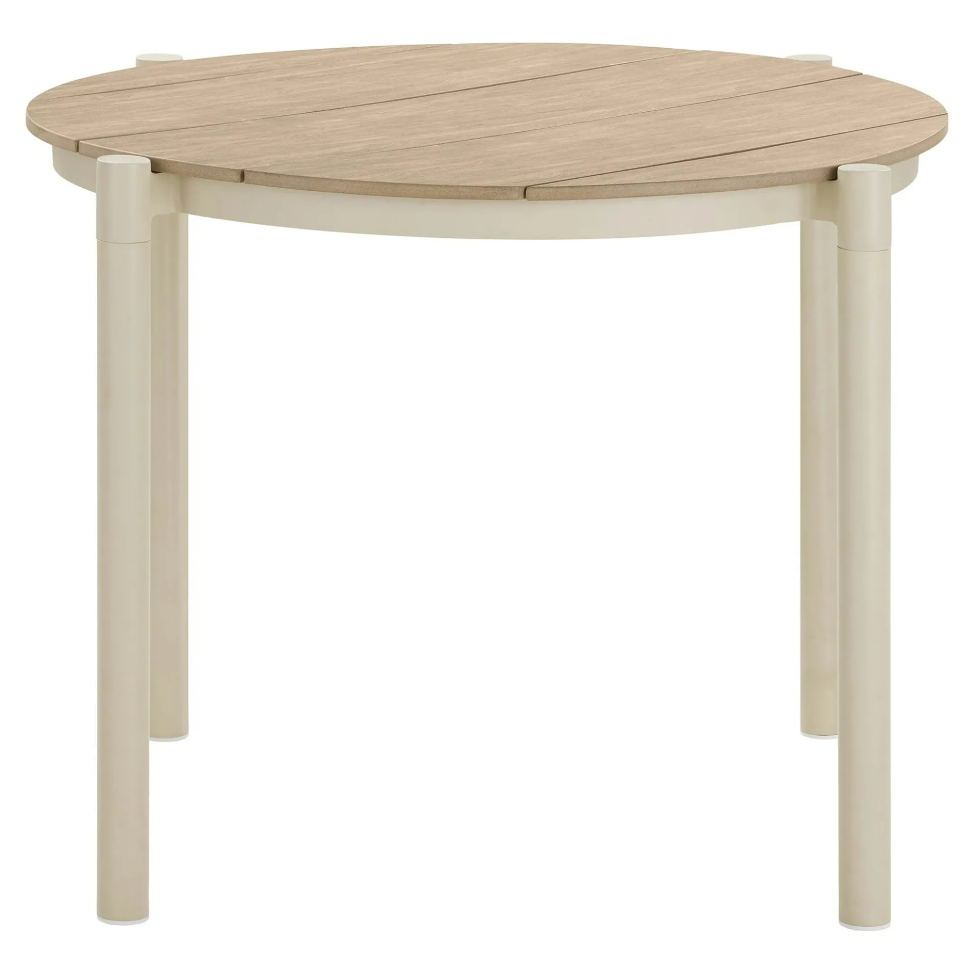 Table à manger ronde bois et aluminium ø90 AGGER