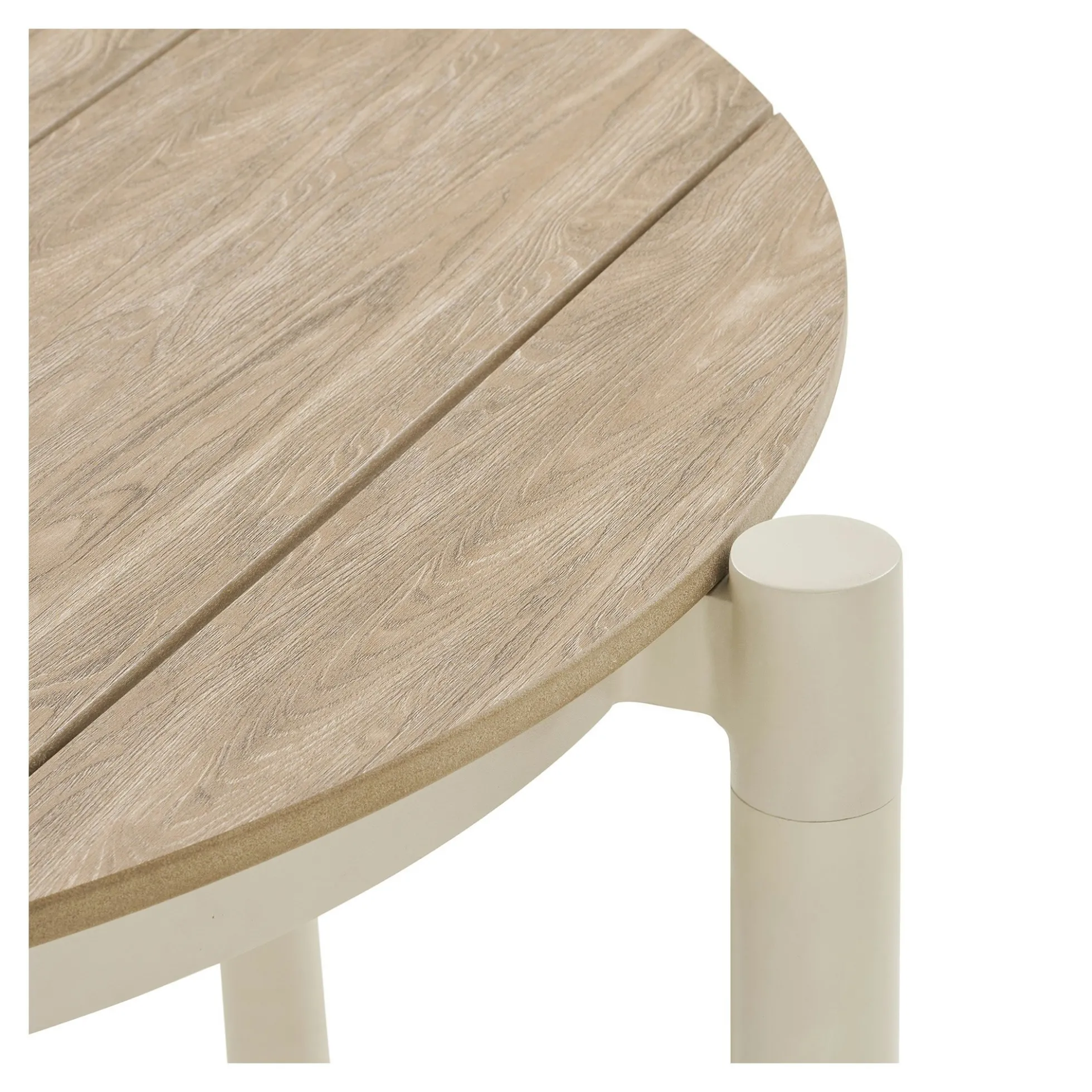 Table à manger ronde bois et aluminium ø90 AGGER