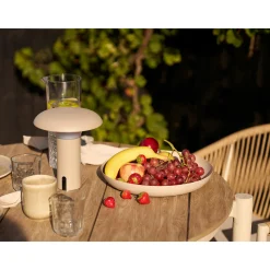 Table à manger ronde bois et aluminium ø90 AGGER