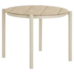 Table à manger ronde bois et aluminium ø90 AGGER