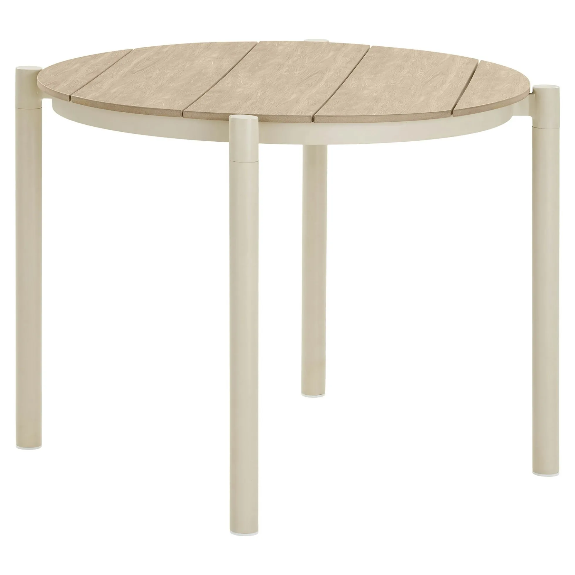 Table à manger ronde bois et aluminium ø90 AGGER