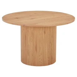 Table à manger ronde effet bois blond ø120 cm MATERA