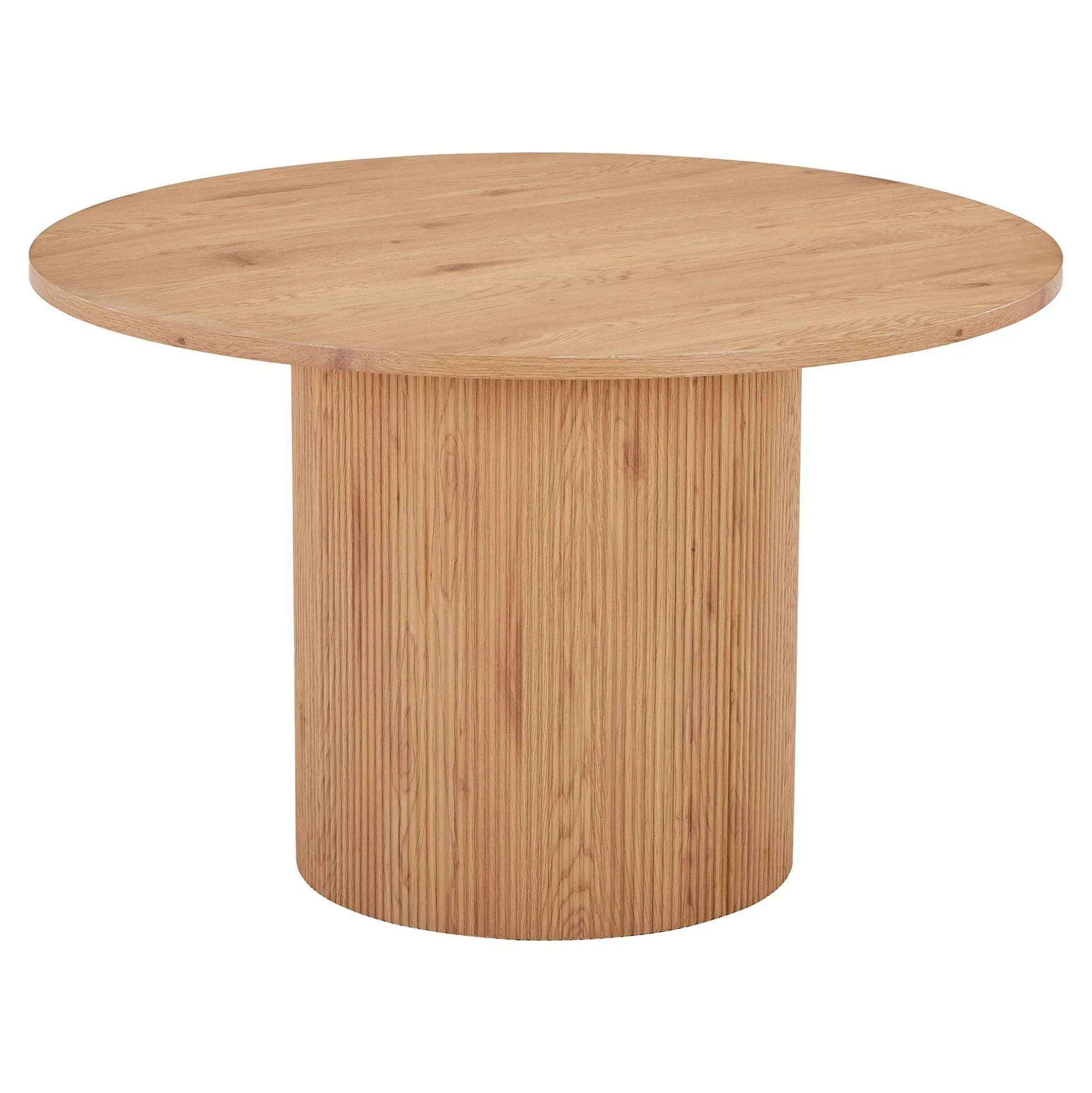 Table à manger ronde effet bois blond ø120 cm MATERA