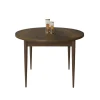 Table à manger ronde effet bois foncéØ90 cm LUNOR