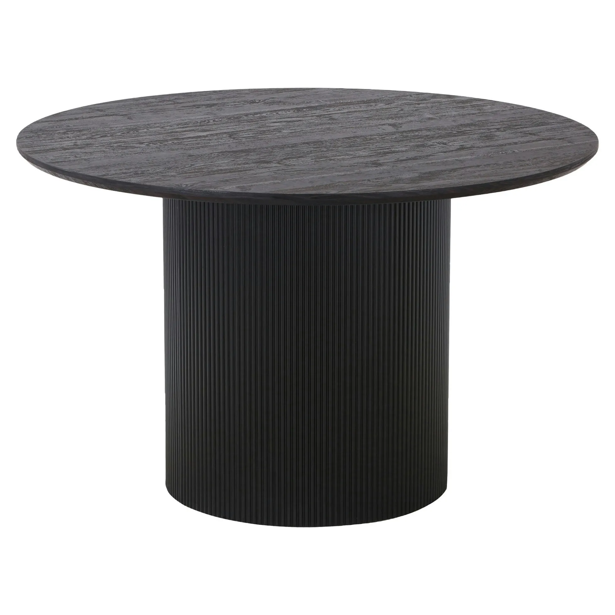 Table à manger ronde effet bois foncé ø120 cm MATERA