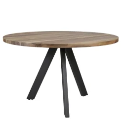Table à manger ronde en bois D 120 cm HALIFAX