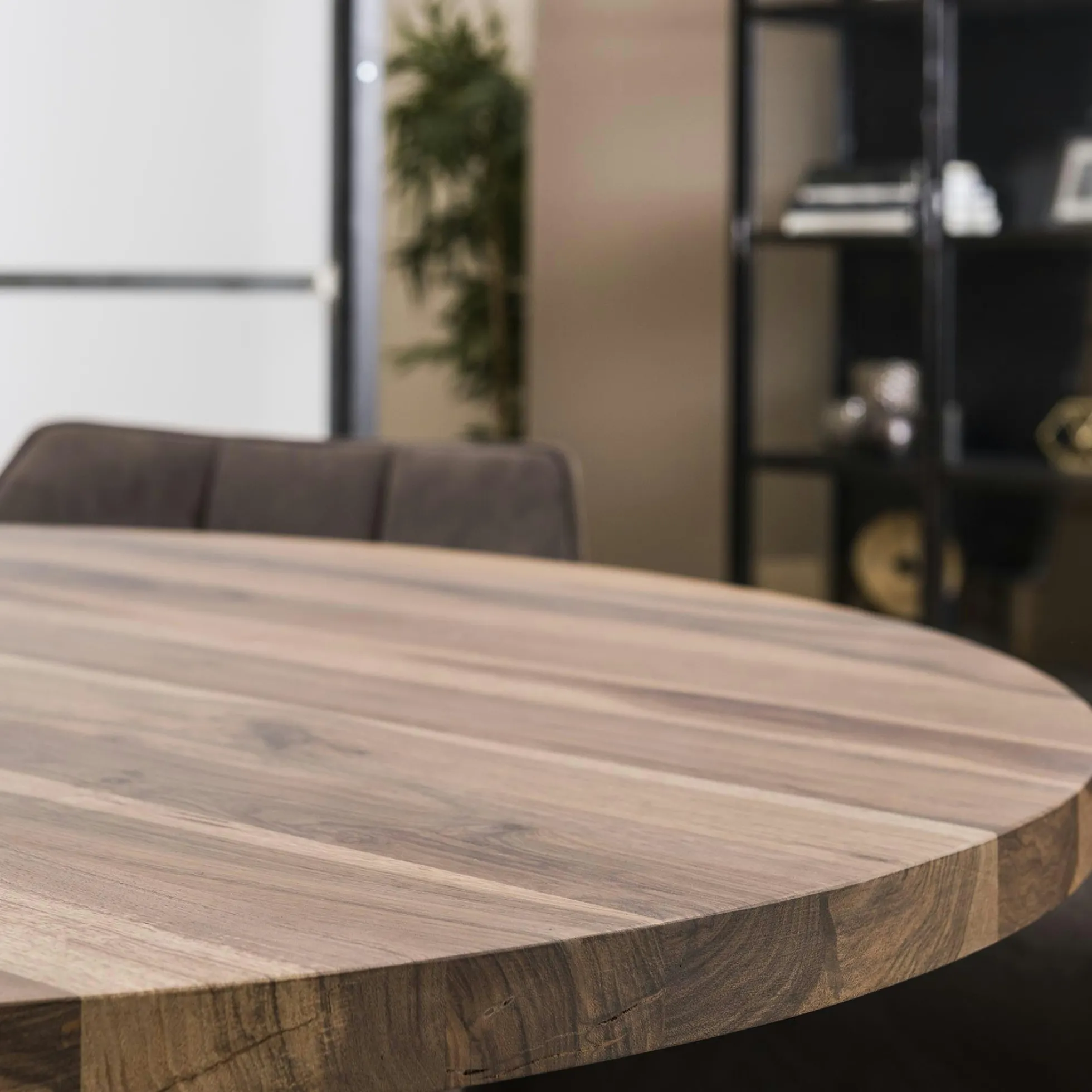 Table à manger ronde en bois D 120 cm HALIFAX