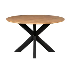 Table à manger ronde en bois de manguier Ø110 cm CORTINA