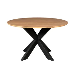 Table à manger ronde en bois de manguier Ø110 cm CORTINA