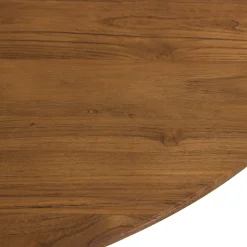 Table à manger ronde en bois de teck recyclé D100cm SWING