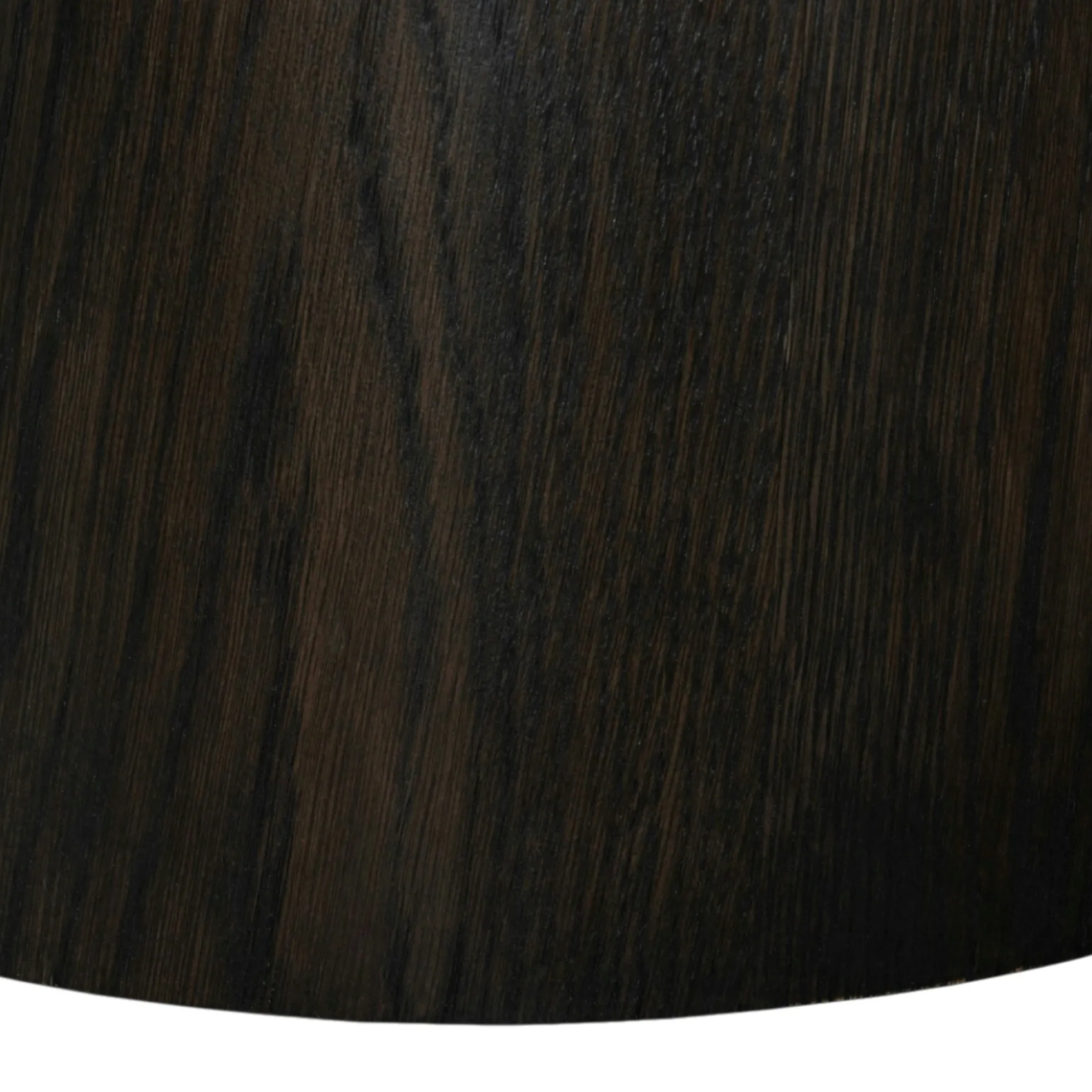 Table à manger ronde en chêne brun Ø130 cm LOREN