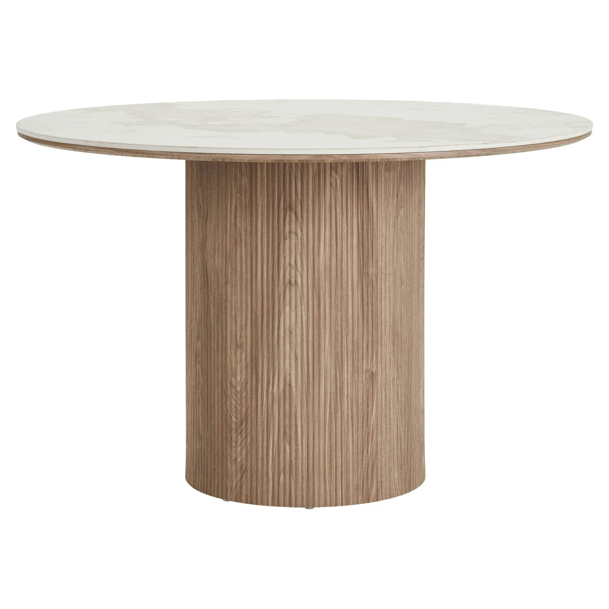 Table à manger ronde en céramique effet marbre Ø120 cm PRATO