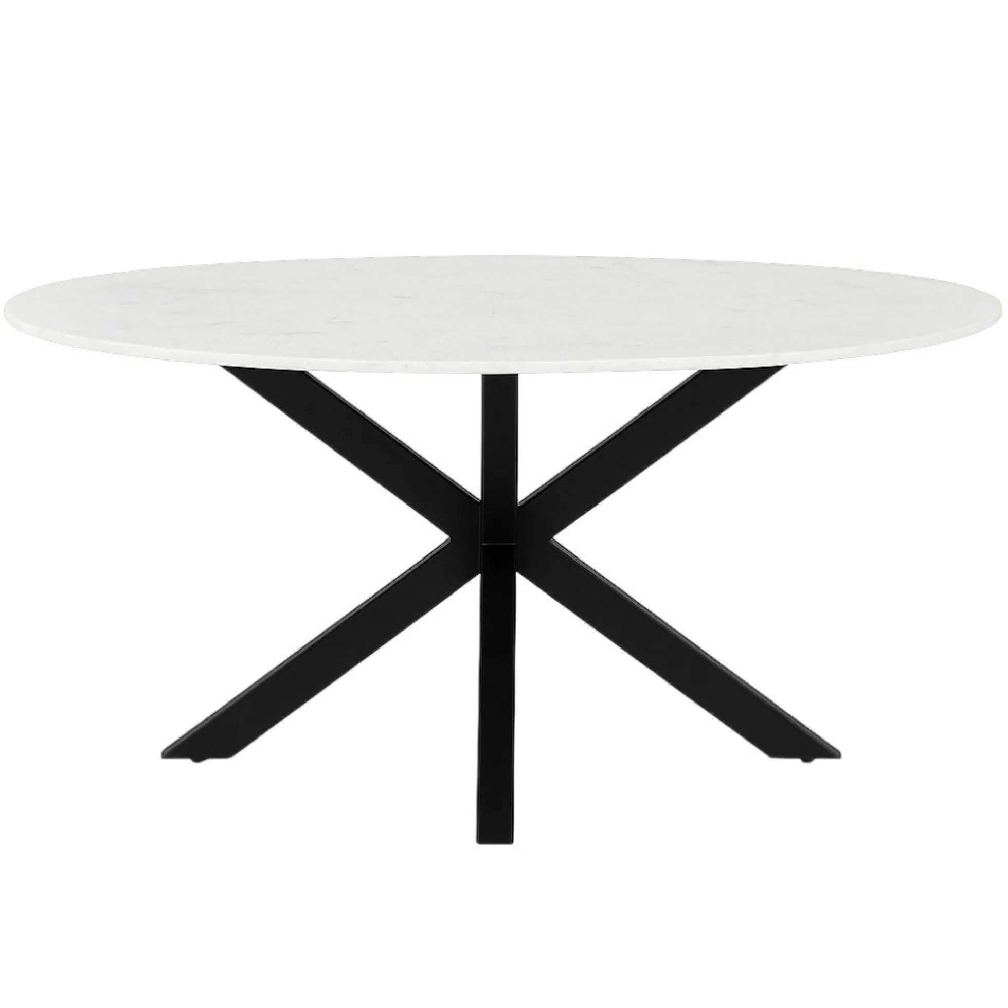 Table à manger ronde marbre blanc Ø130 cm DUOMO