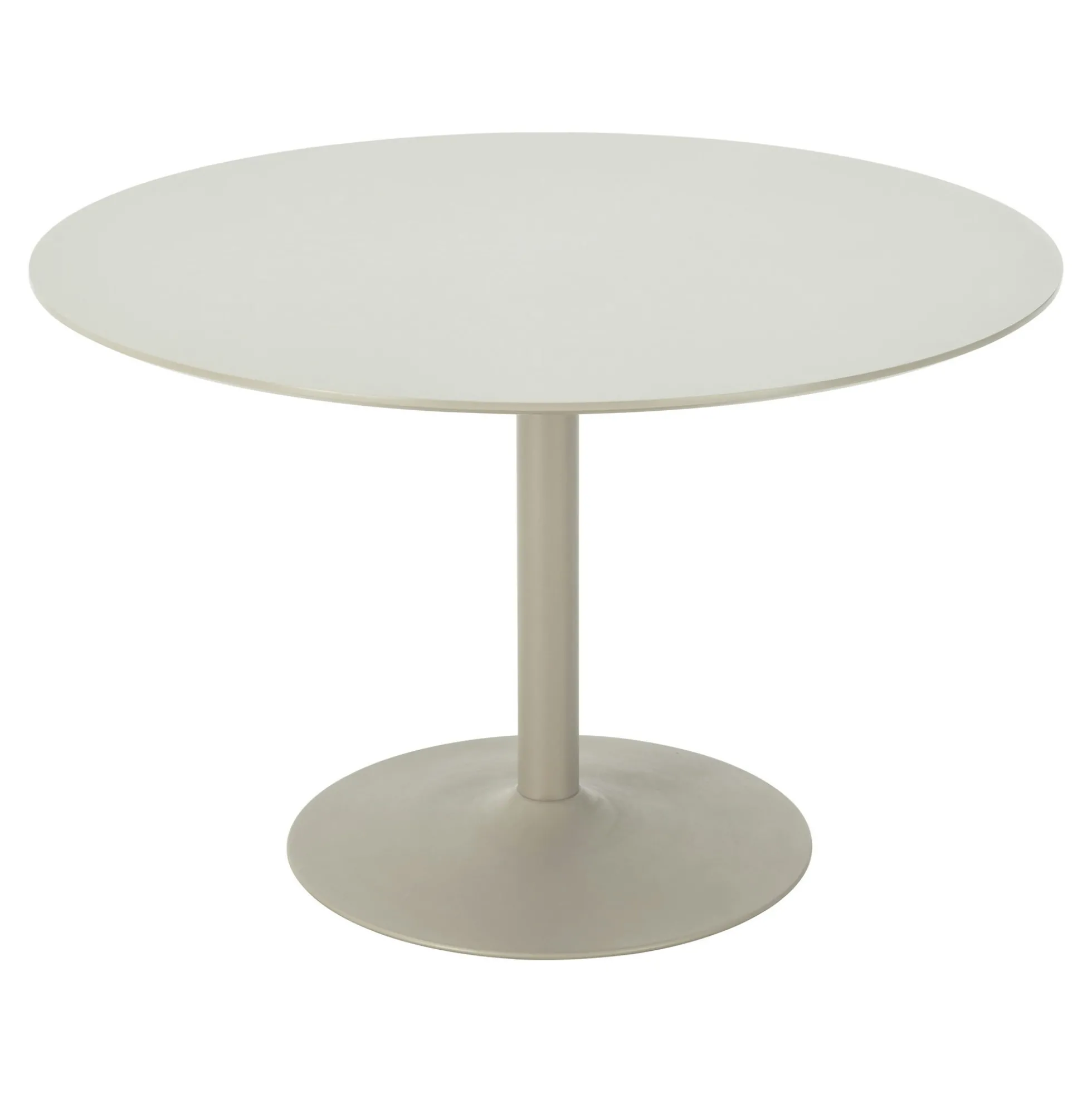 Table à manger ronde ø120 MDF sable PRATO