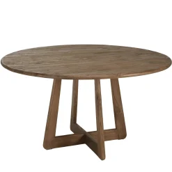 Table à manger ronde 140x140cm en bois de mindi ARCUS