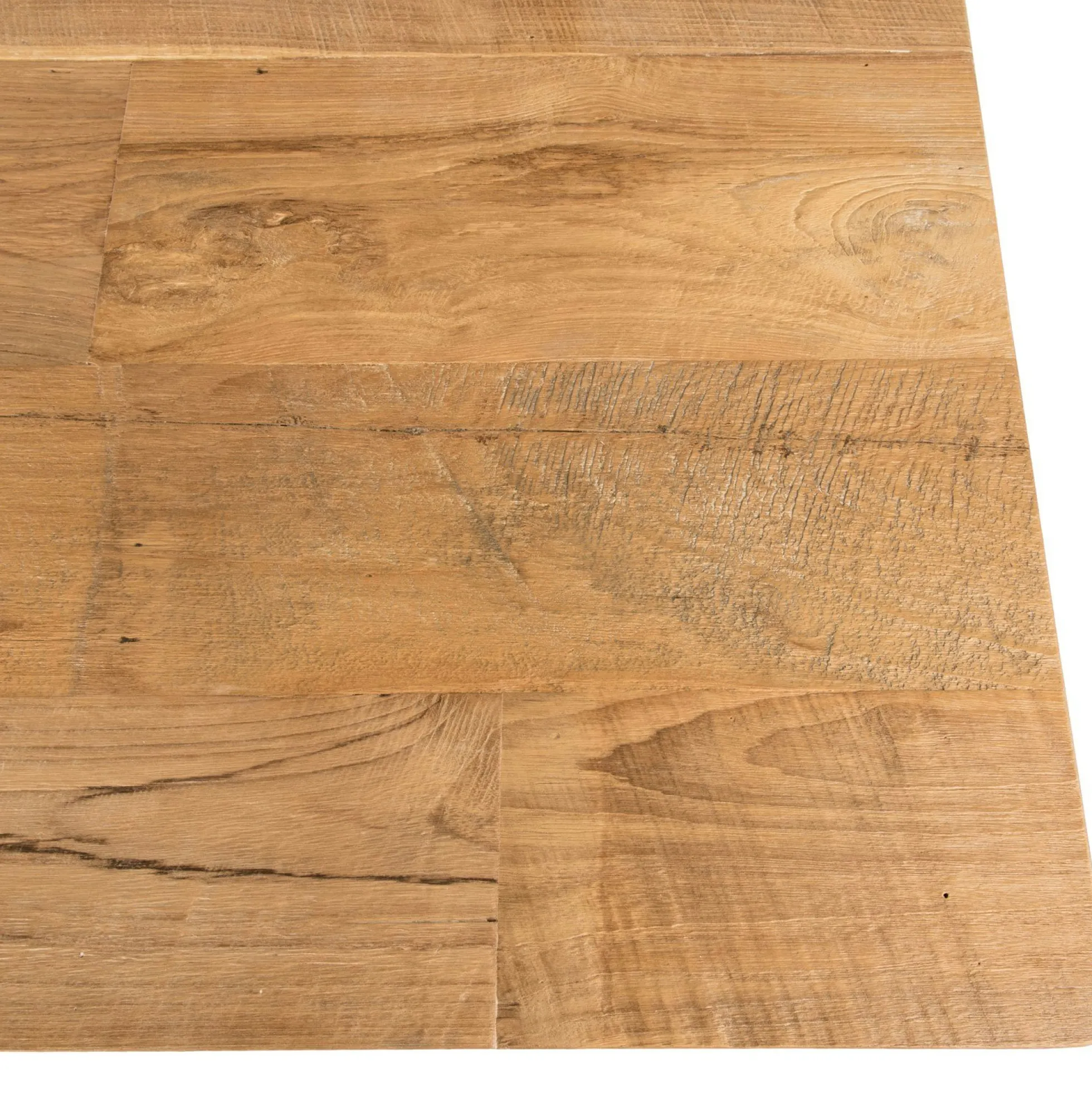 Table à manger teck recyclé pieds croisés 220x100 PANAMA